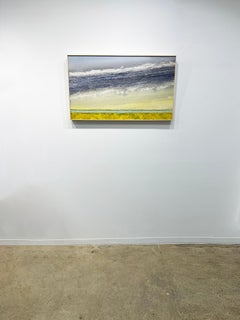 Vibrant Yellow Landscape Painting by Eugene Healy, 'Hurricane Light II'