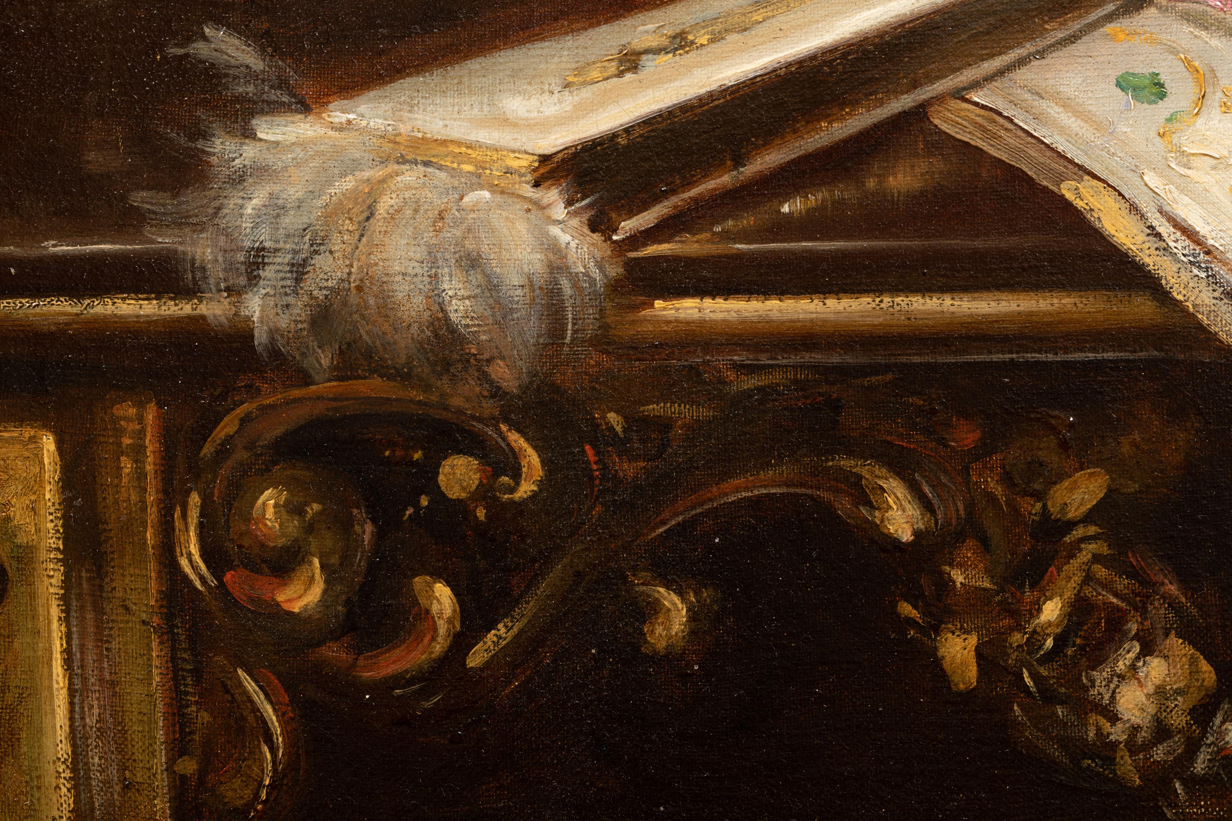 Oiled Eugène Henri Cauchois, Still Life