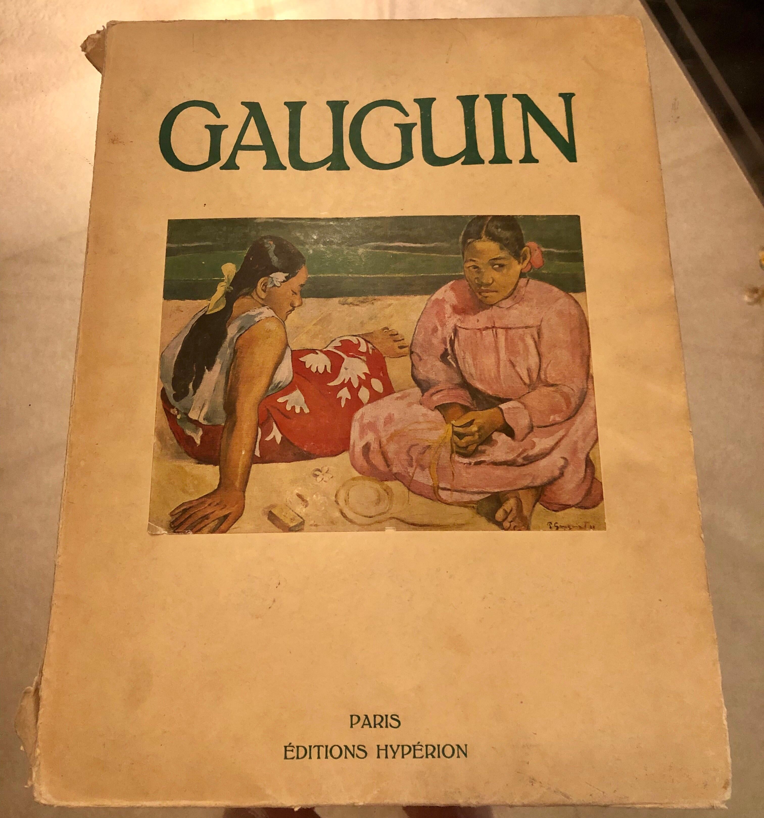 Gauguin by John Rewald 
Distributed by Editions Hyperion press, 1938 first edition/printing 166 pages, Illustrated
 8
