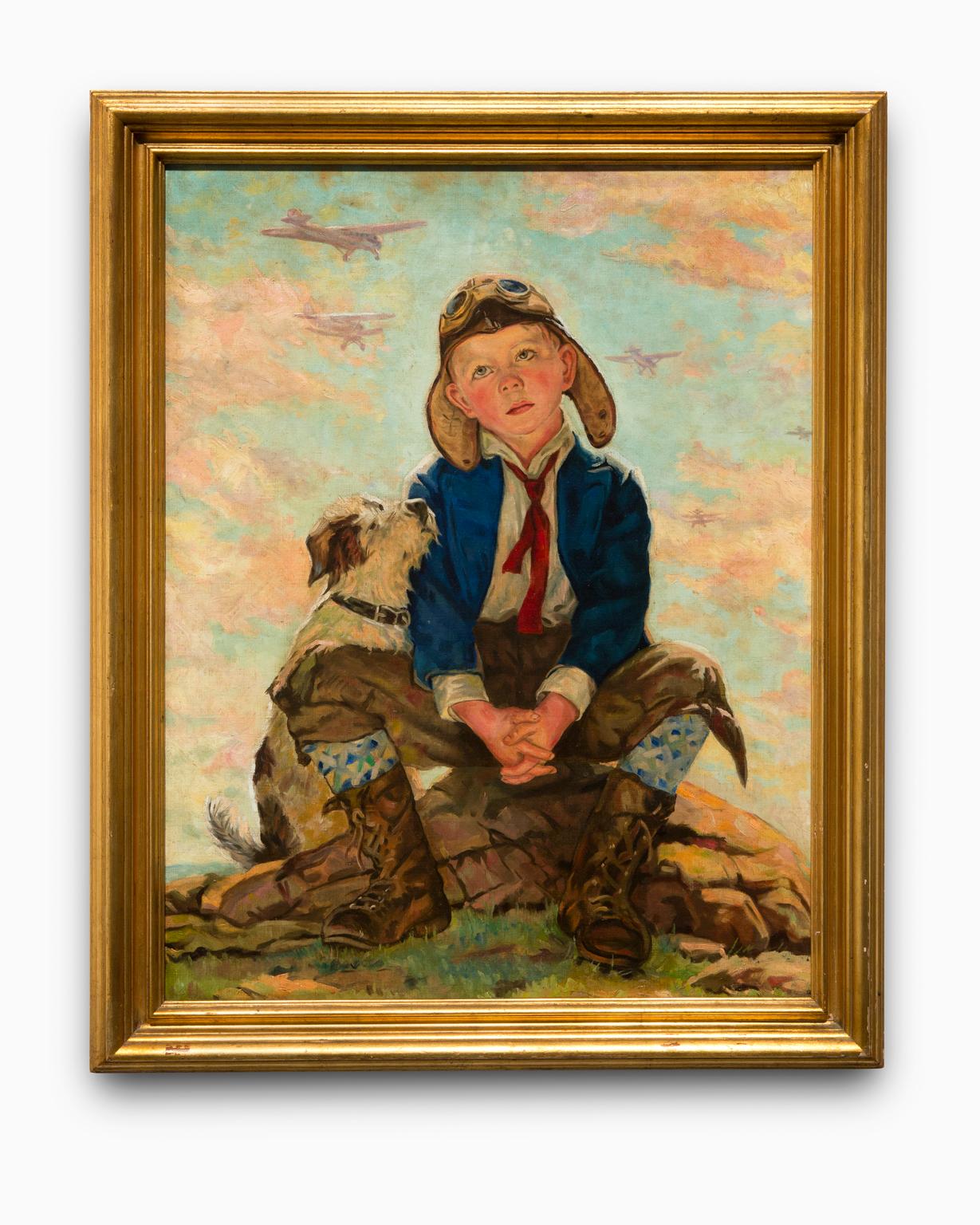Eugene Iverd Portrait Painting - "Just Wait Till I Grow Up"