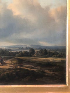 Verboeckhoven, Masterpiece Oil on Canvas ‘Landscape’, circa 1820