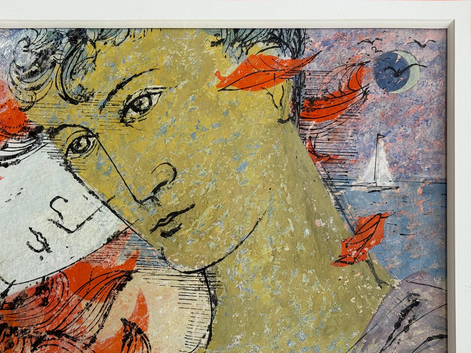 Young Lovers in the Morning Embrace.  Mid-Century Neo-Classical Love Song For Sale 1
