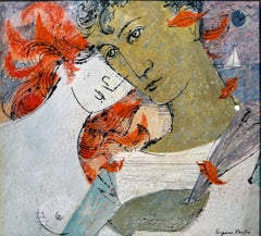 Young Lovers in the Morning Embrace.  Mid-Century Neo-Classical Love Song