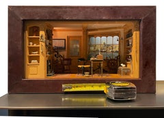 Estudio de un capitán ballenero jubilado, Nantucket, Habitación en miniatura de Eugene Kupjack