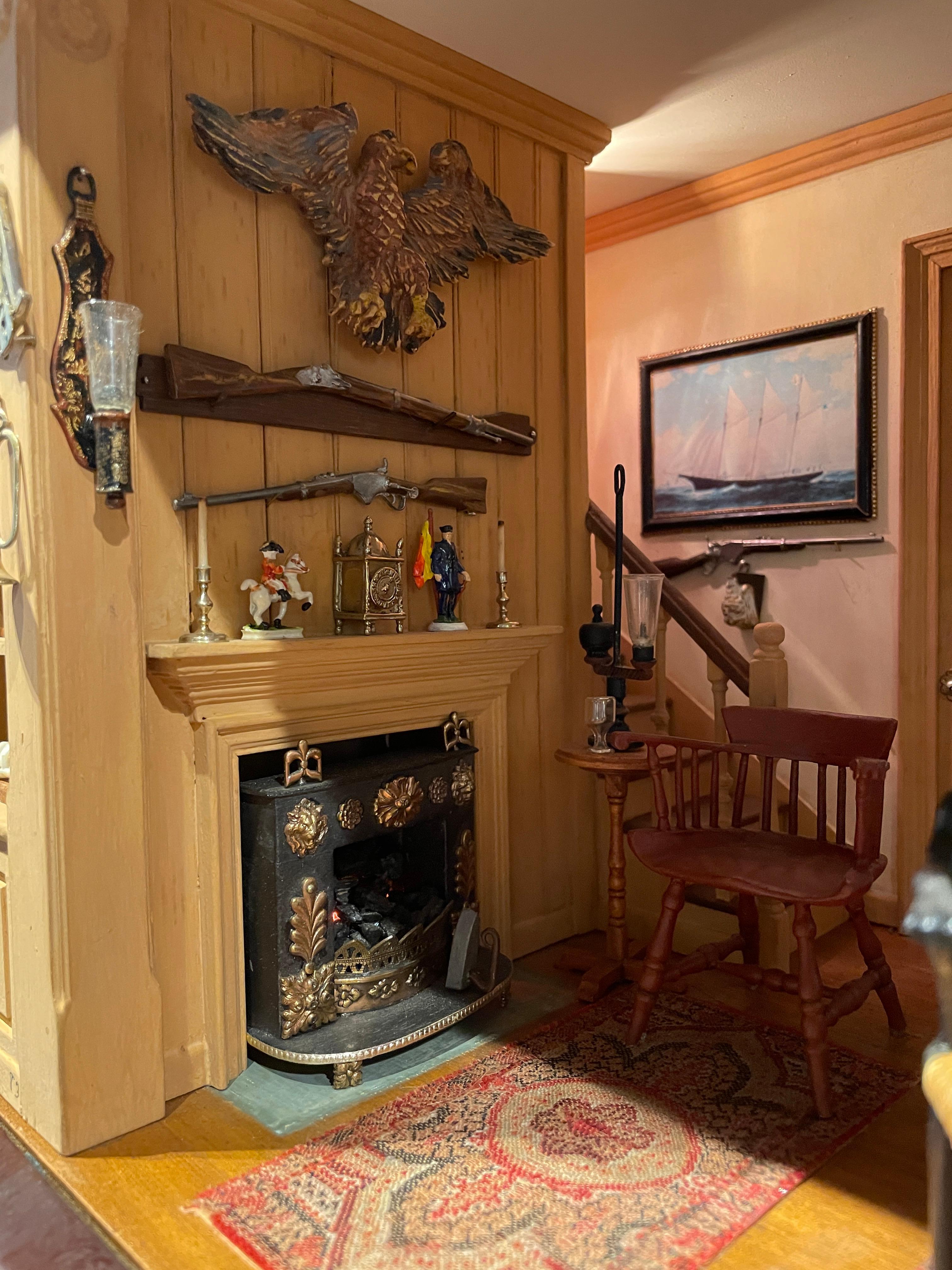 Retired Whaling Captain's Study, Nantucket, Miniature Room by Eugene Kupjack For Sale 1
