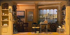 Vintage Retired Whaling Captain's Study, Nantucket, Miniature Room by Eugene Kupjack