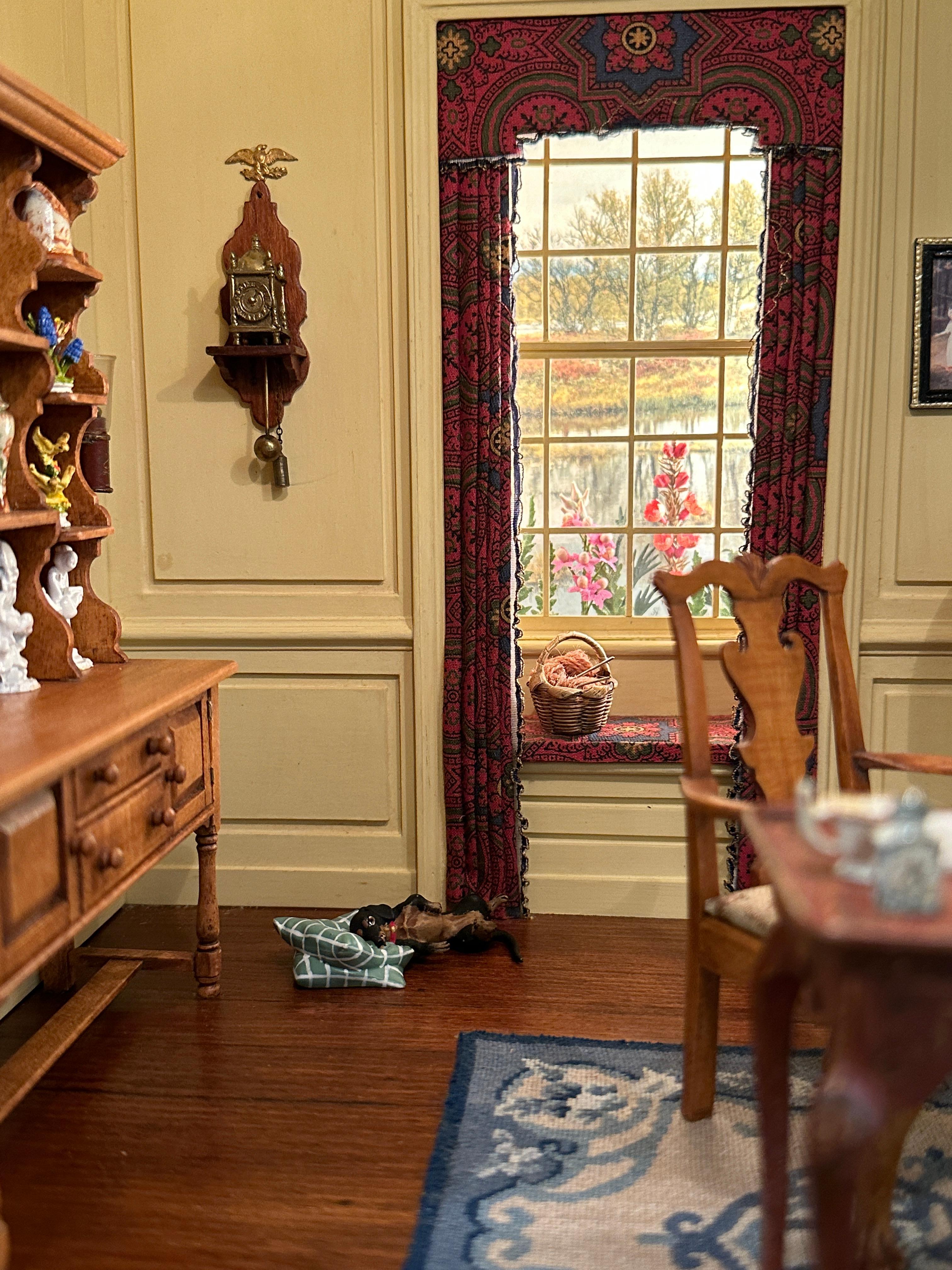 Early American Parlor, Circa 1820, Miniature Room by Eugene Kupjack For Sale 8