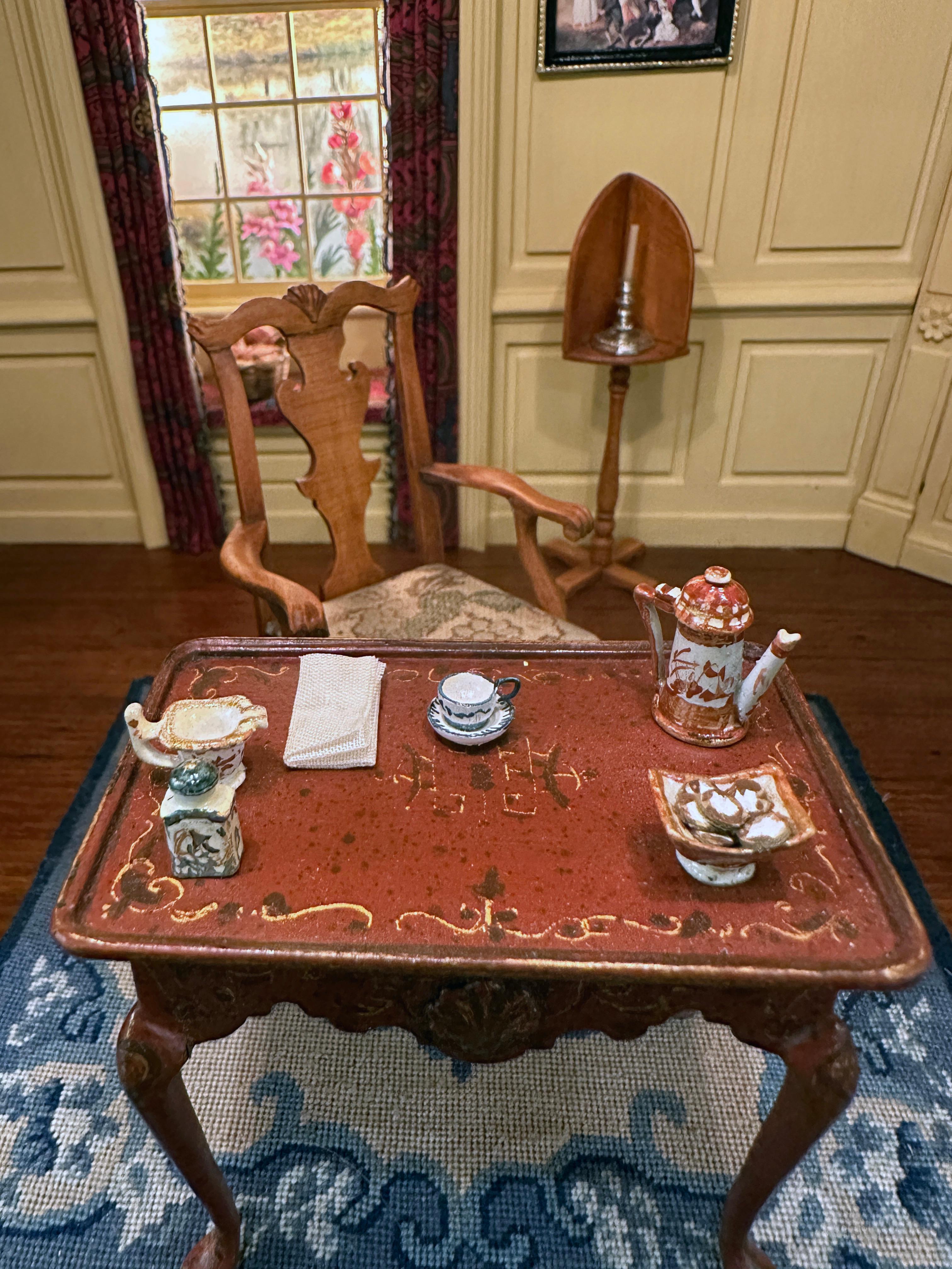Early American Parlor, Circa 1820, Miniature Room by Eugene Kupjack For Sale 9