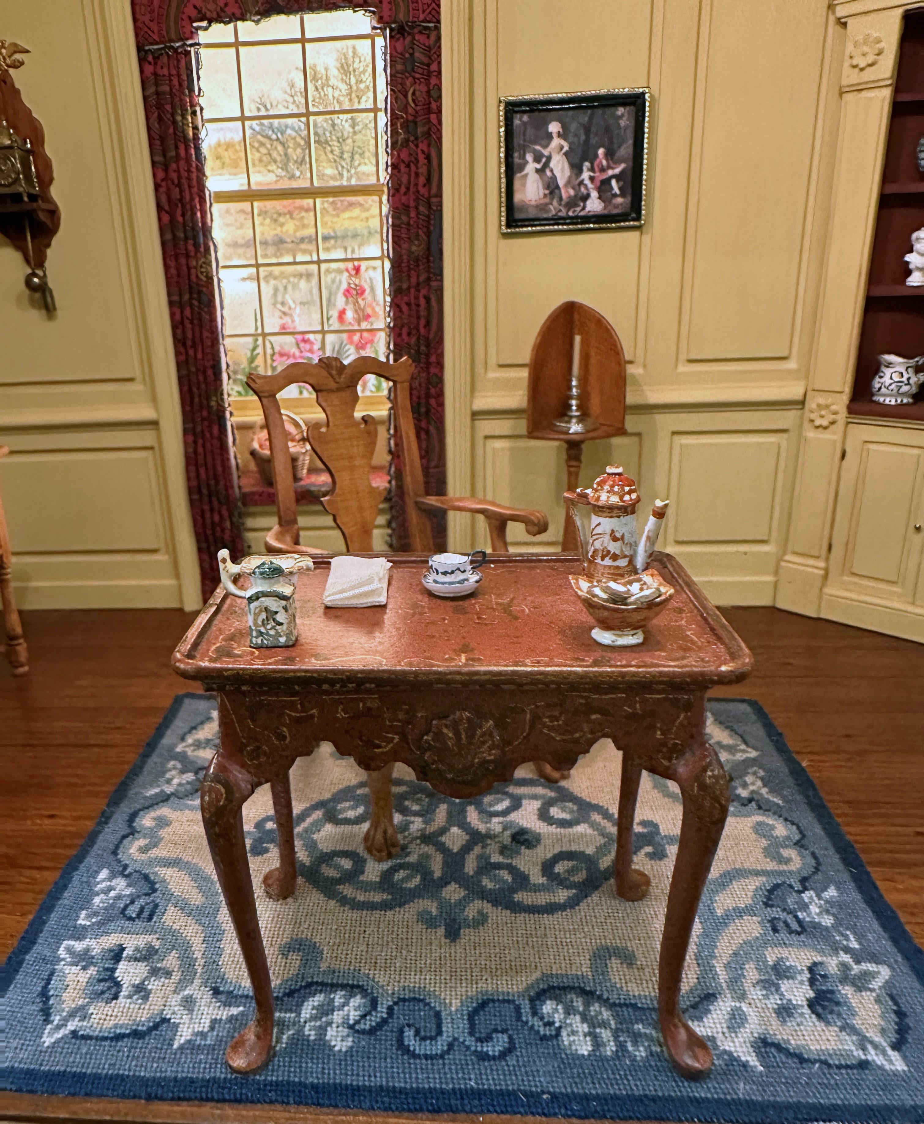 Early American Parlor, Circa 1820, Miniature Room by Eugene Kupjack For Sale 10