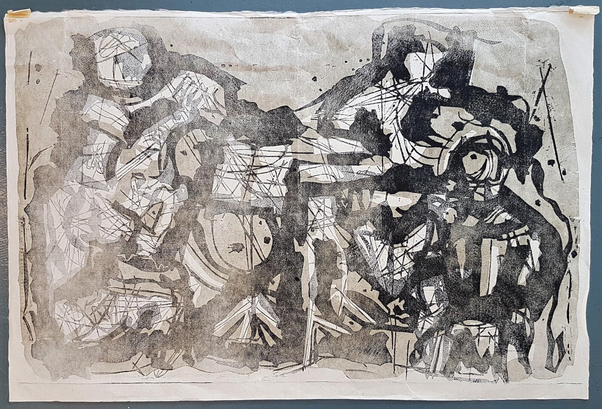 Quartet No. 1 - Modern Print by Eugene Larkin