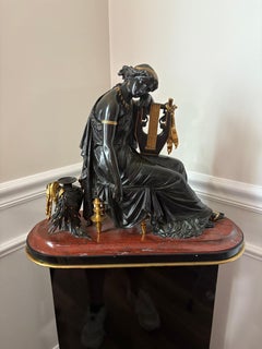 “Bronze of Erato gilded neoclassical”
