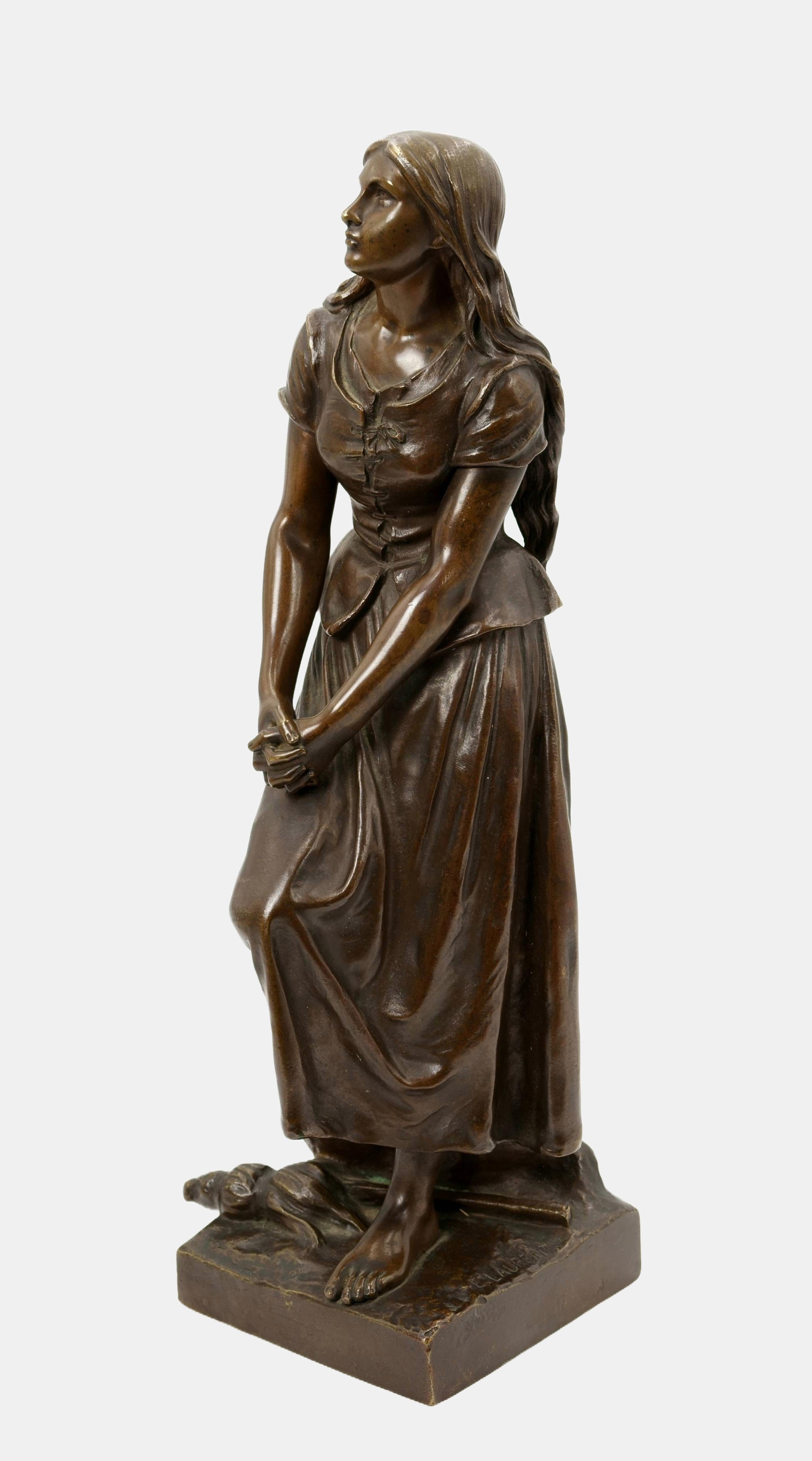 Joan of Arc /  - The Liberating Power of Faith - - Sculpture by Eugene Laurent