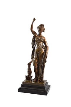 Eugene Laurent (French, 1832-1898) Diana the Huntress
