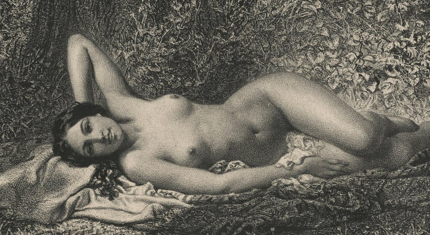 La Sortie du Bain - Print by Eugene Leroux