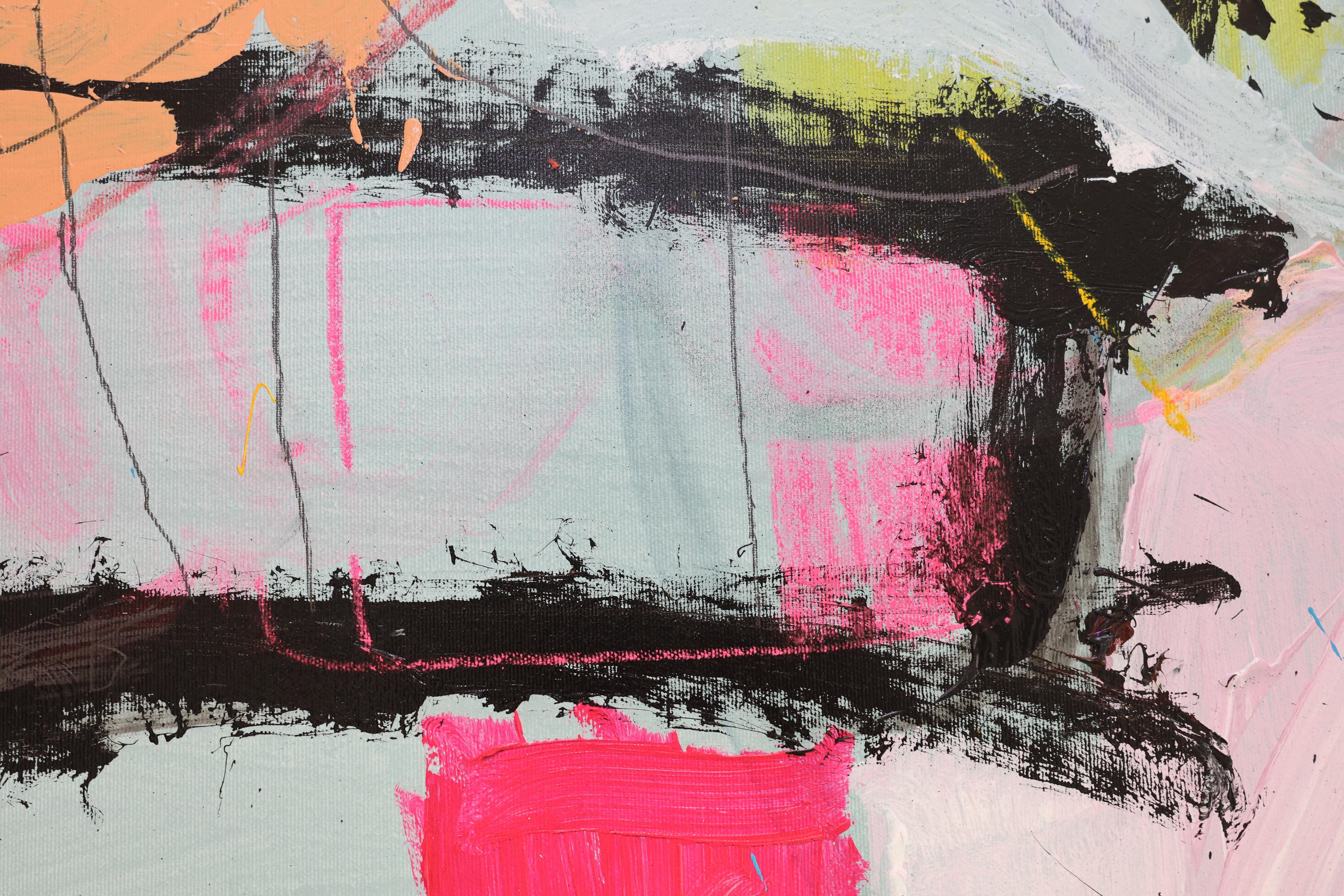 Eugene Lisniak “Self Portrait” 2021 – Large Abstract Expressionist Mixed Media For Sale 13