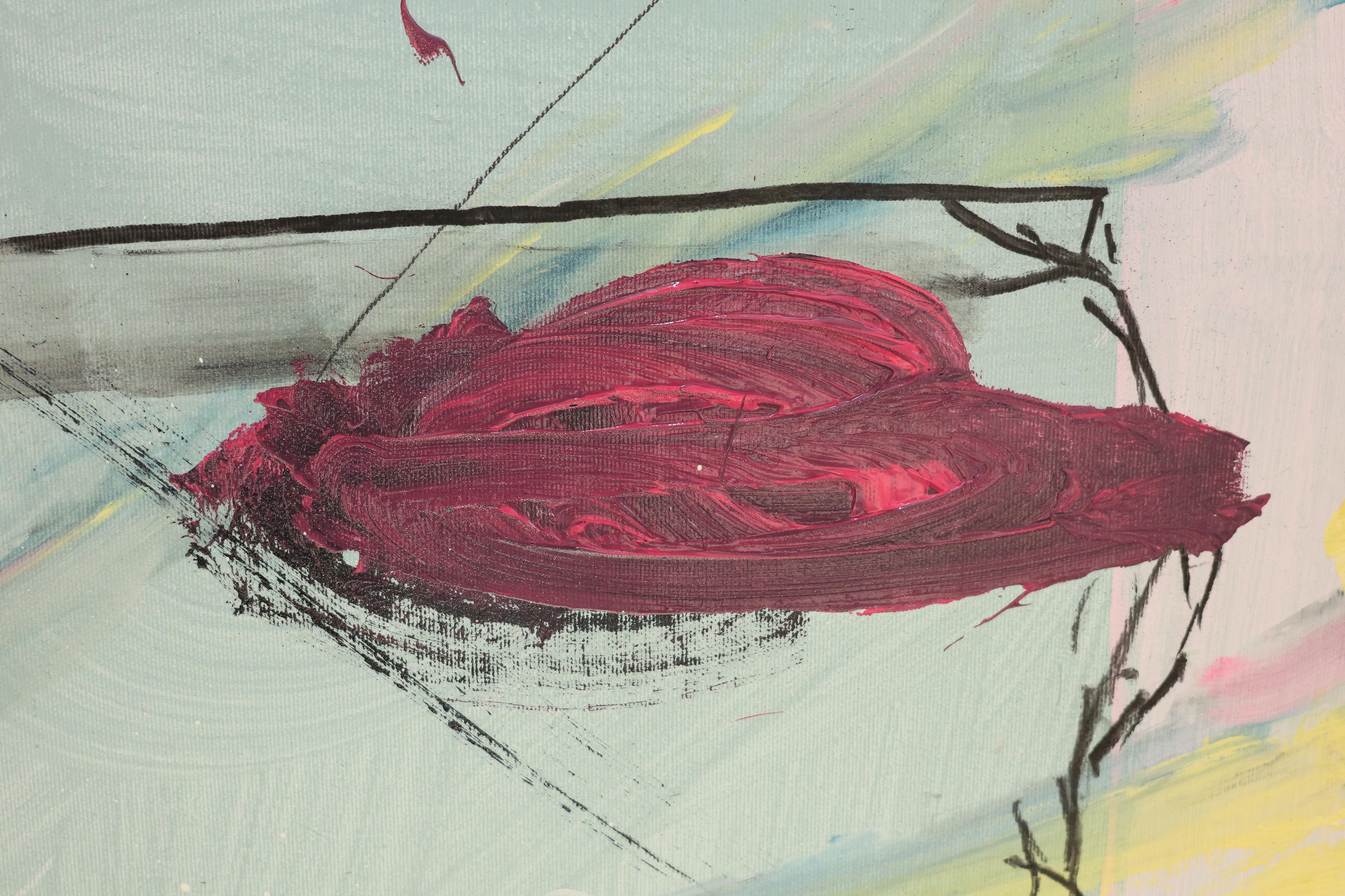 Eugene Lisniak “Self Portrait” 2021 – Large Abstract Expressionist Mixed Media For Sale 19
