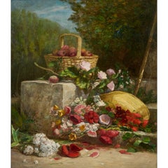 'Apples and Poppies' Still Life by Eugène-Louis Boudin
