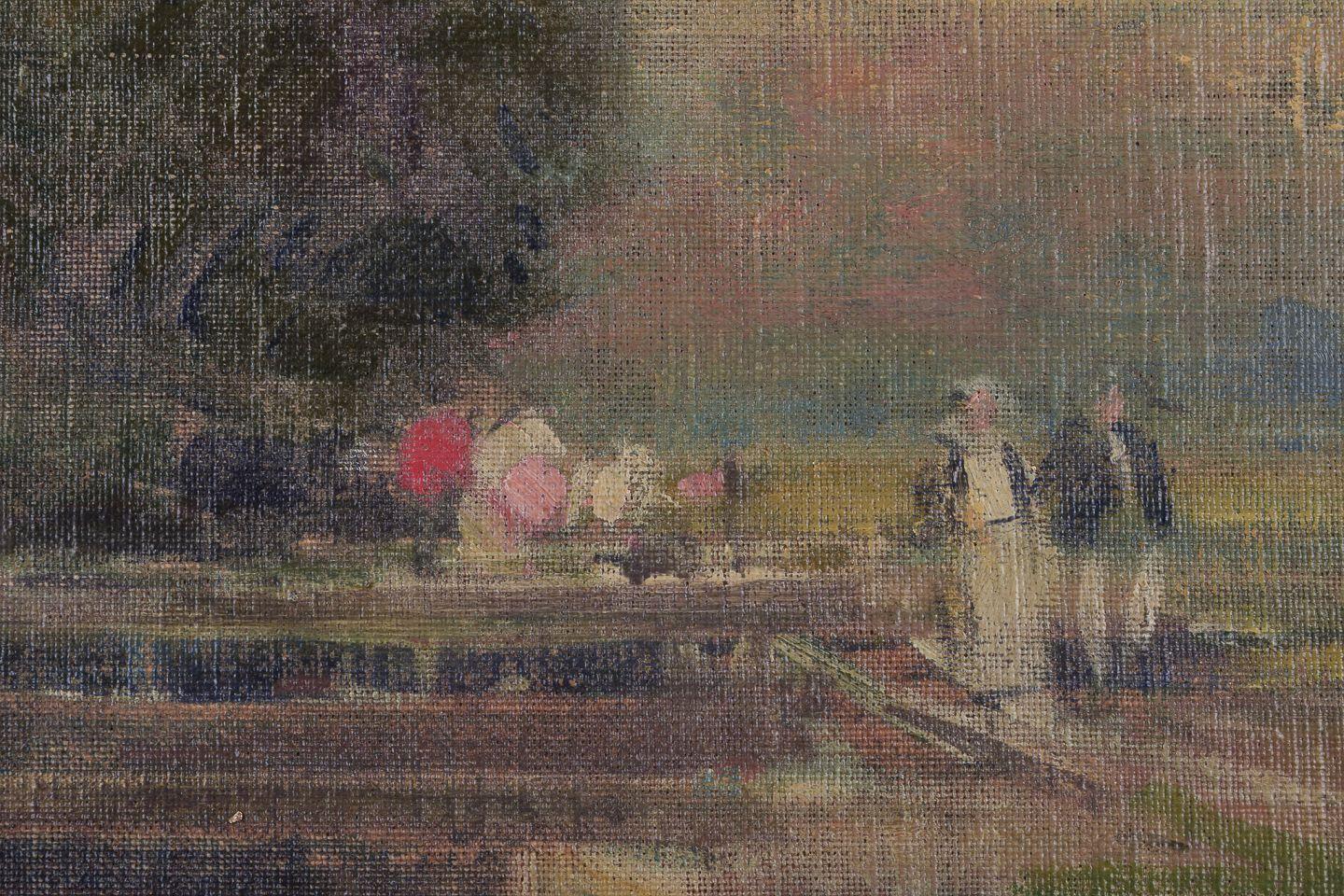 Eugène-Louis Gillot, gelisteter französischer Künstler. Öl auf Leinwand. Szene des ländlichen Lebens. (Französisch) im Angebot