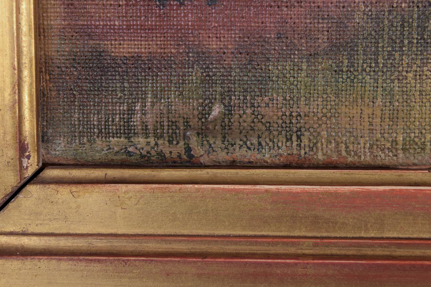 Eugène-Louis Gillot, gelisteter französischer Künstler. Öl auf Leinwand. Szene des ländlichen Lebens. im Angebot 2