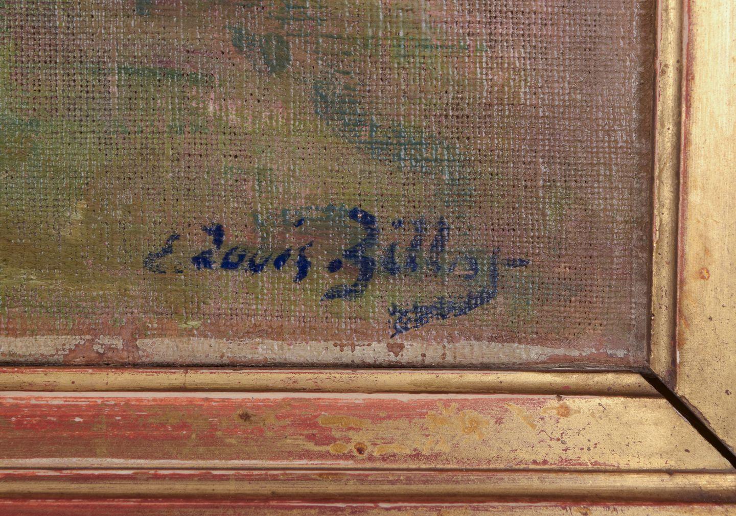 Eugène-Louis Gillot, gelisteter französischer Künstler. Öl auf Leinwand. Szene des ländlichen Lebens. im Angebot 3