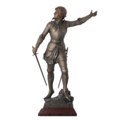 Eugene Marioton (1857-1933) - Sculpture "Jeanne d'Arc" - Signée