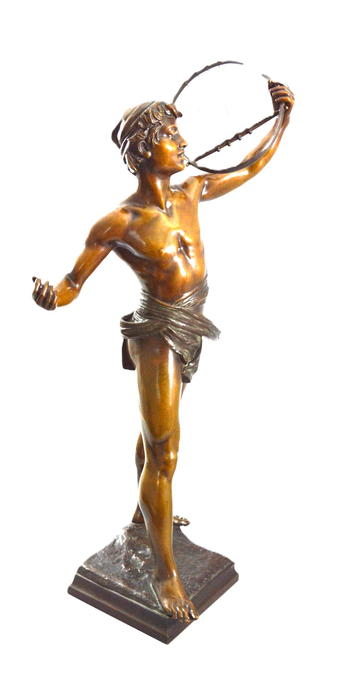 Eugene Marioton - Bronze Statue in vendita 9