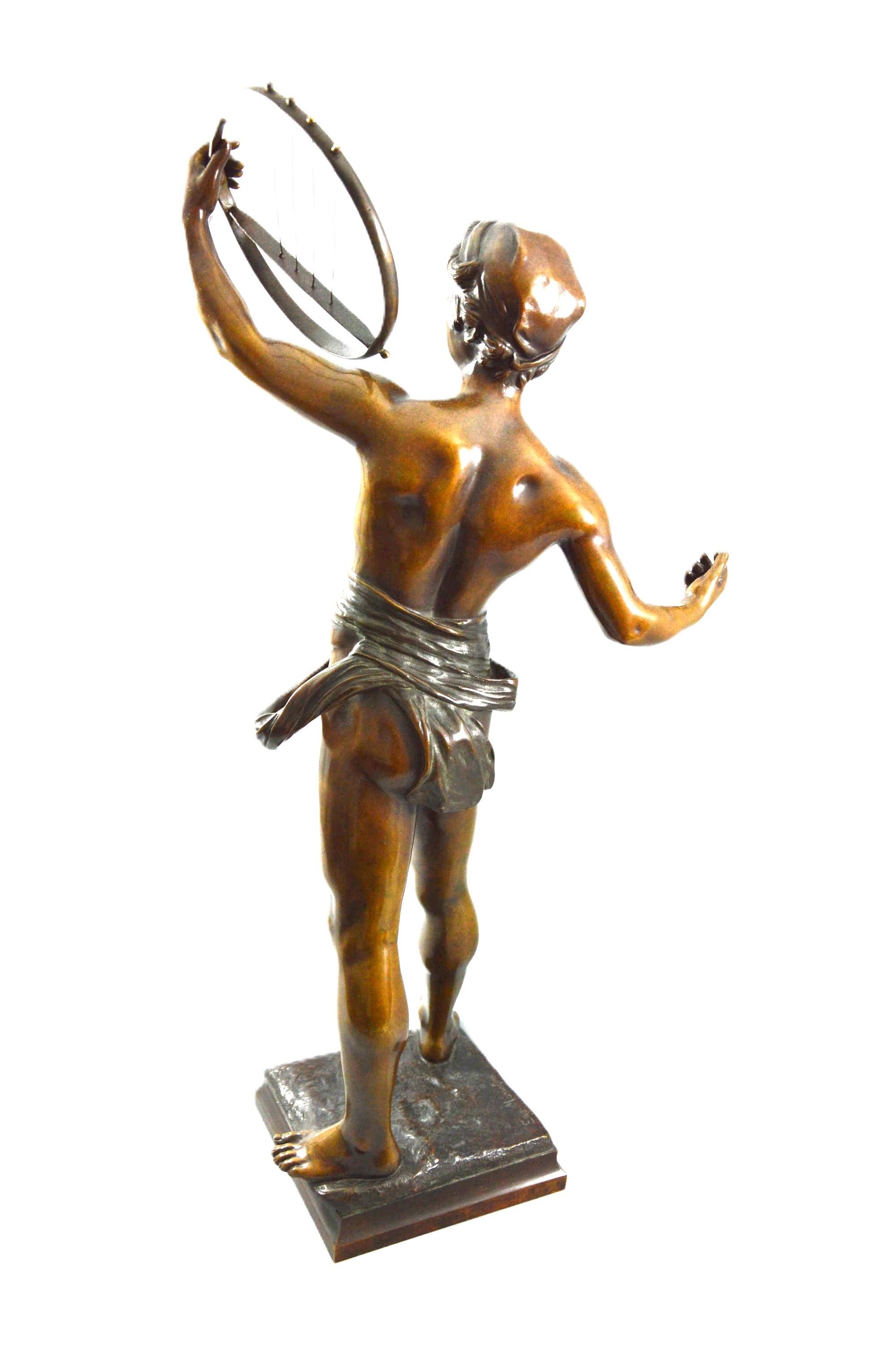 Eugene Marioton - Bronze Statue in vendita 4