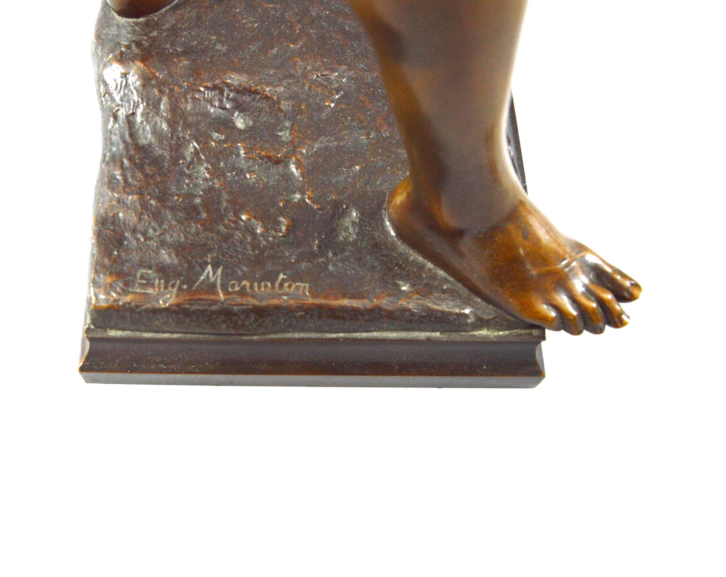 Eugene Marioton - Bronze Statue in vendita 5