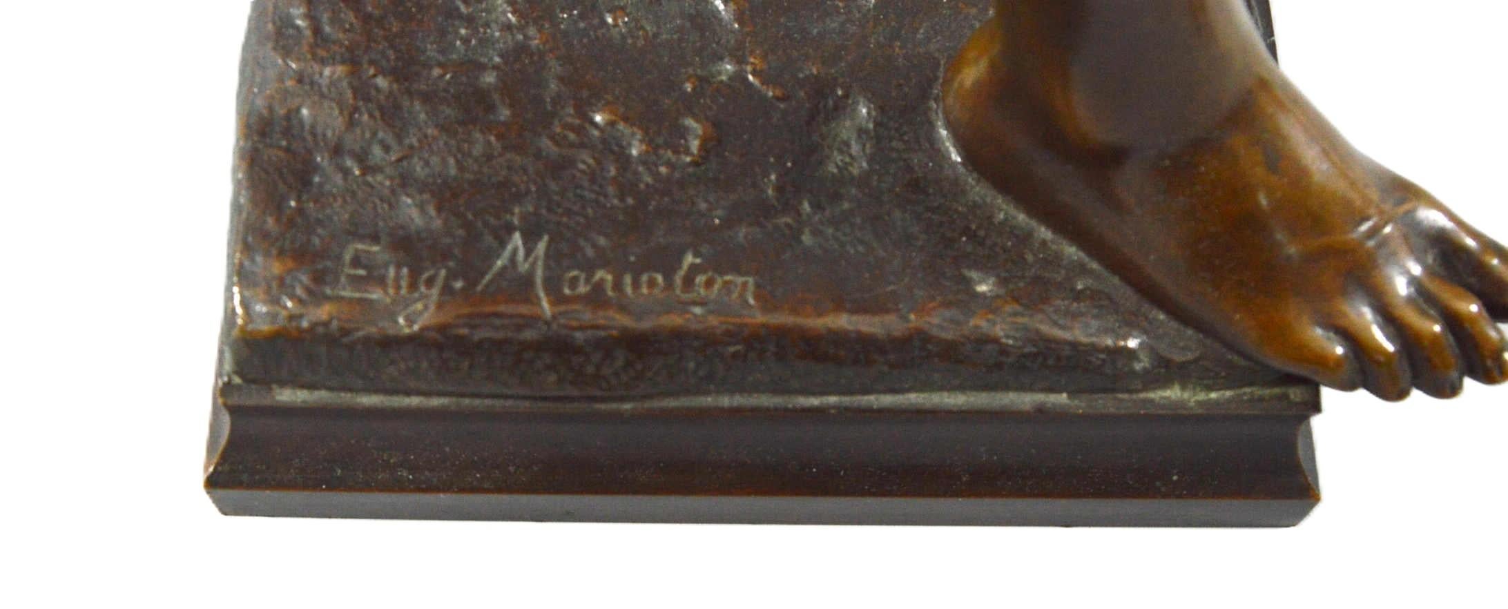 Eugene Marioton - Bronze Statue in vendita 8