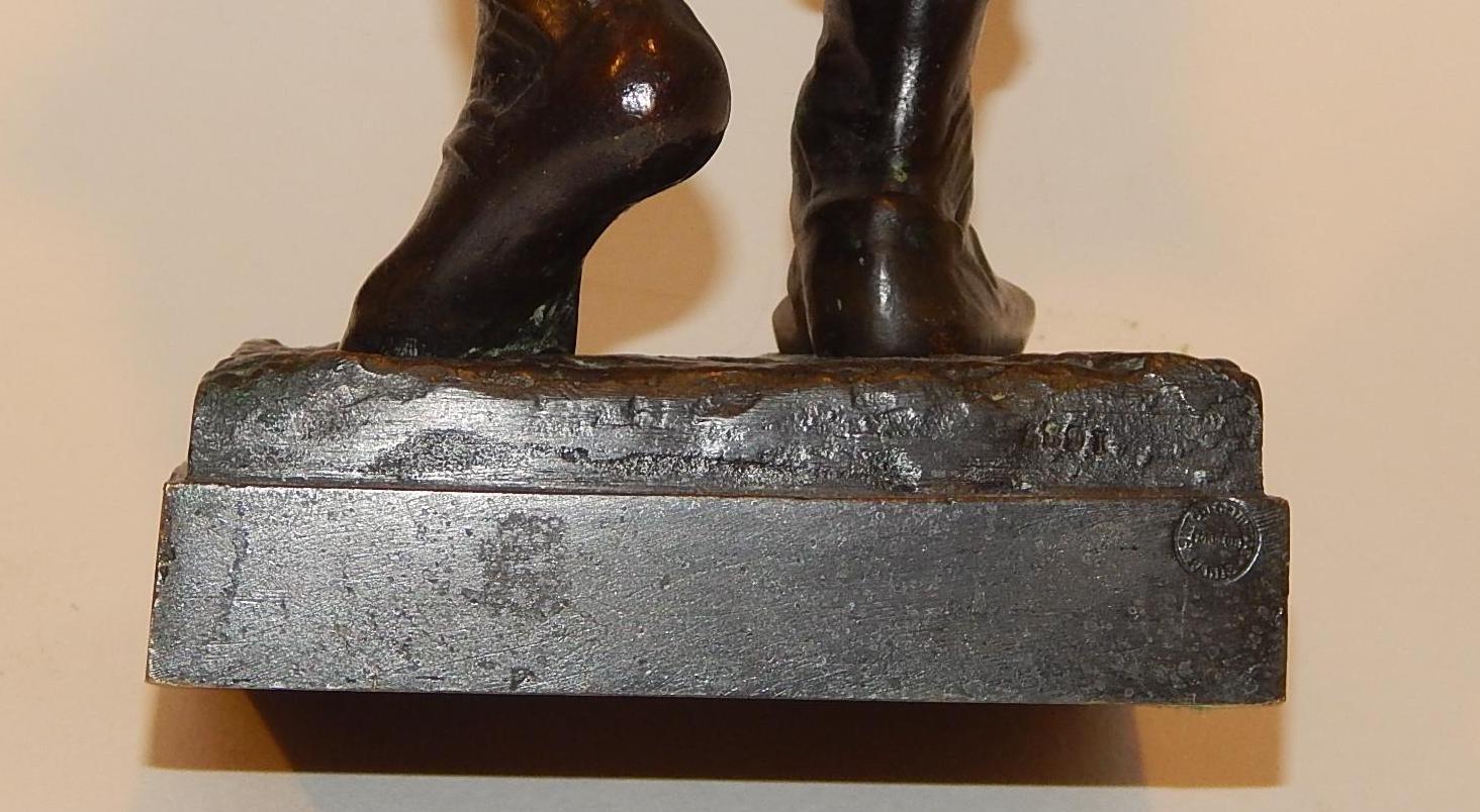 Eugene Marioton French Bronze, vers 1890s, 