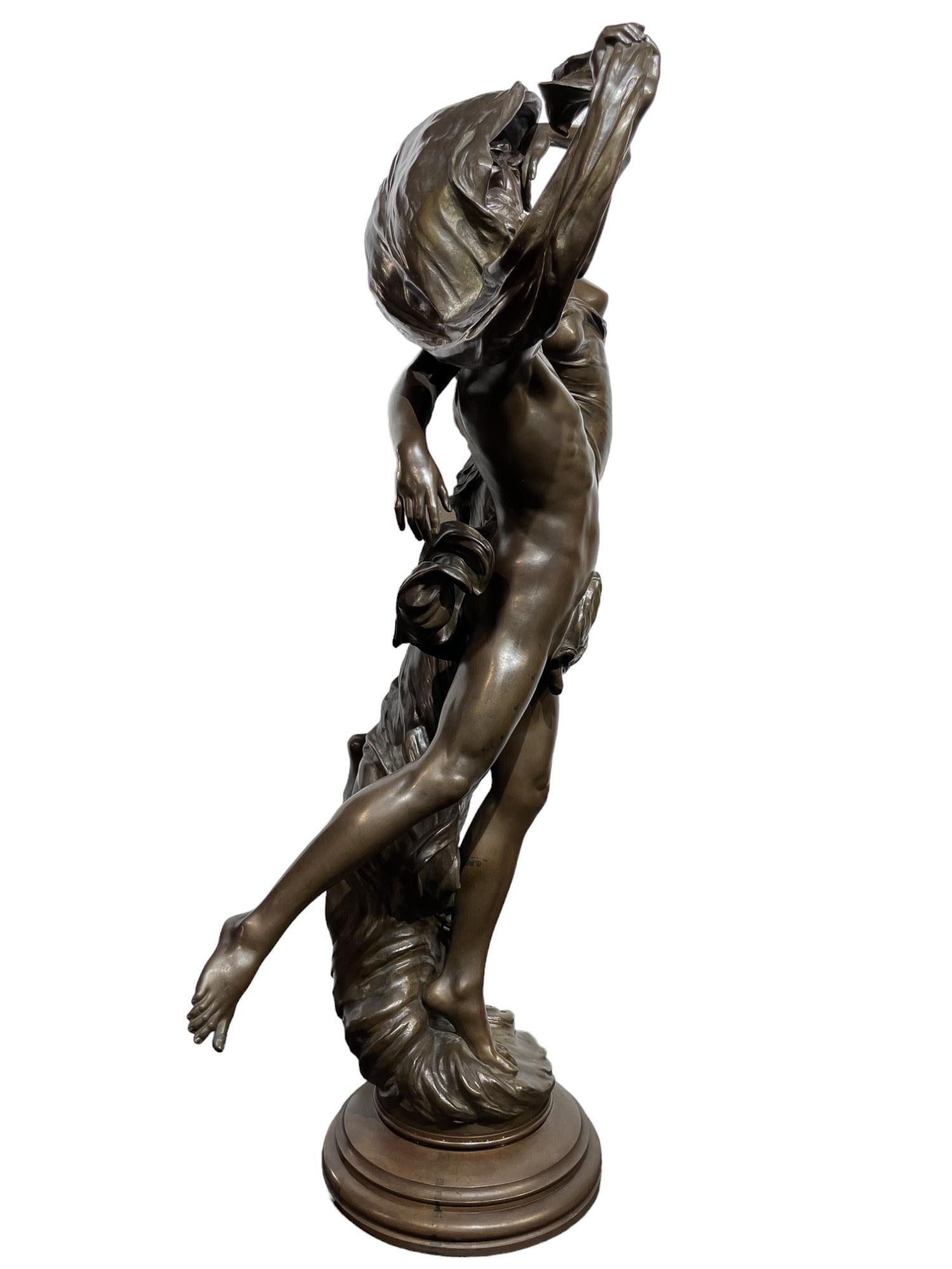 The Dance of Zephyr and Psyche by Eugéne Marioton (French, 1854-1933) For Sale 4