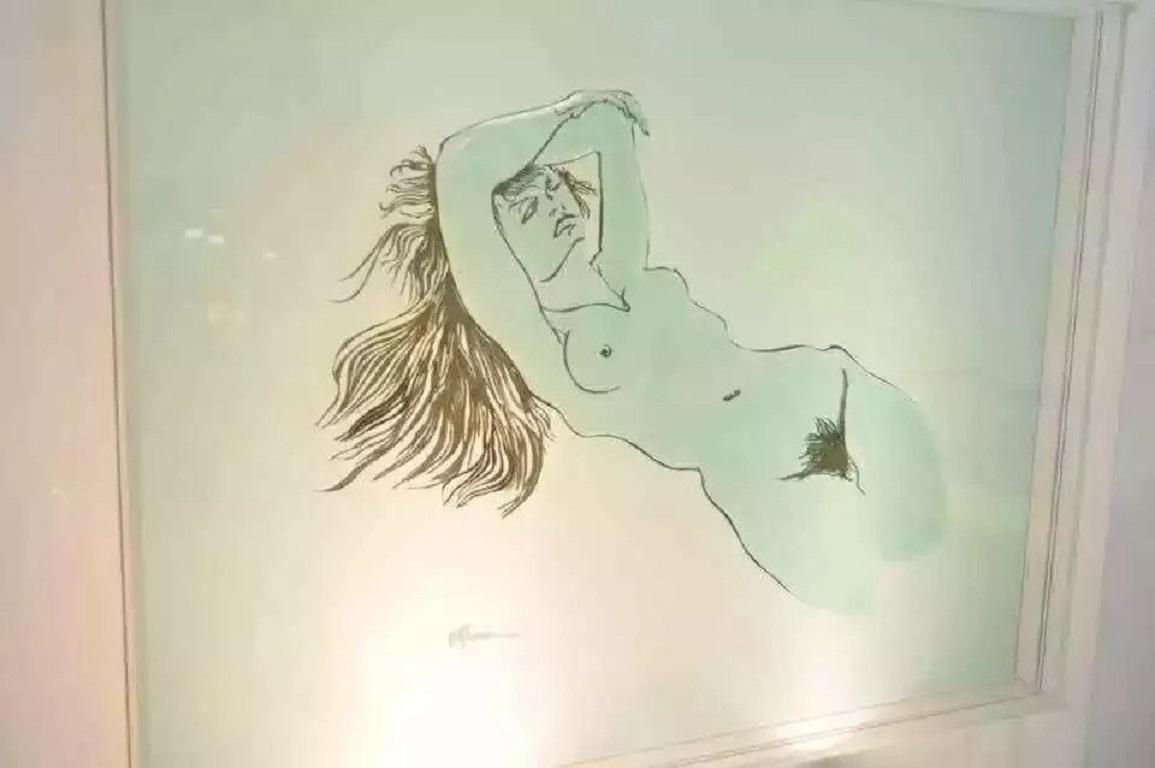 Unknown Eugene Massin Large Acrylic Lucite Nude Woman Wall Art Light Box Sculpture 45x51 For Sale