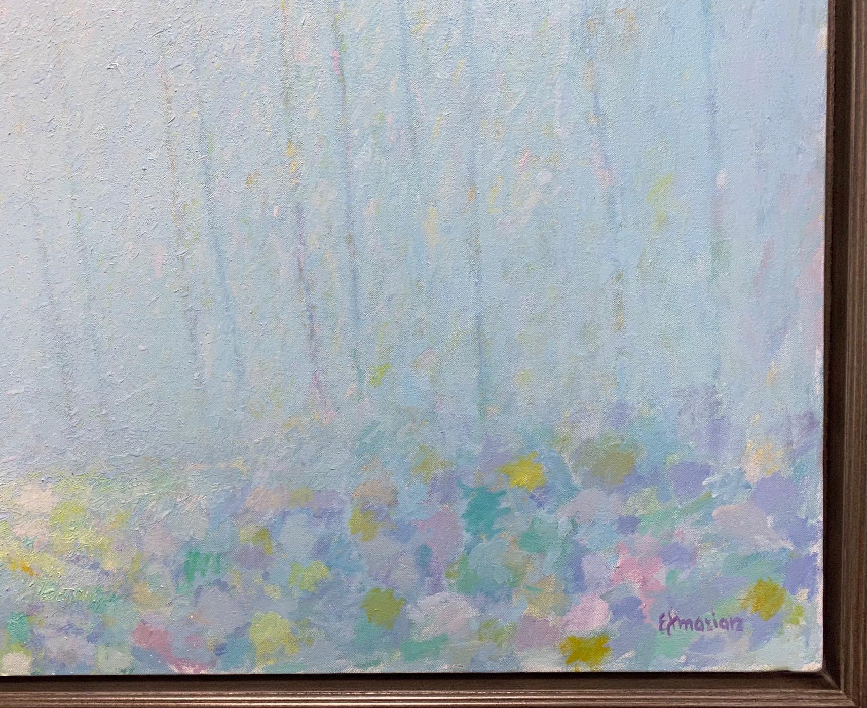 Delizie, paesaggio astratto espressionista contemporaneo originale 30x40 3