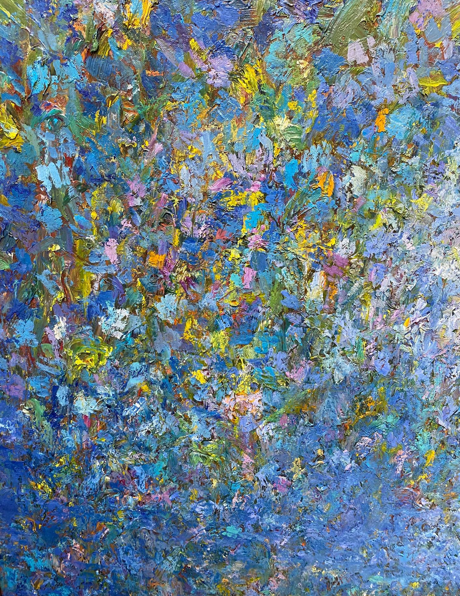 Floraux floraux expressionnistes abstraits floraux expressionnistes originaux 30x40 en vente 2