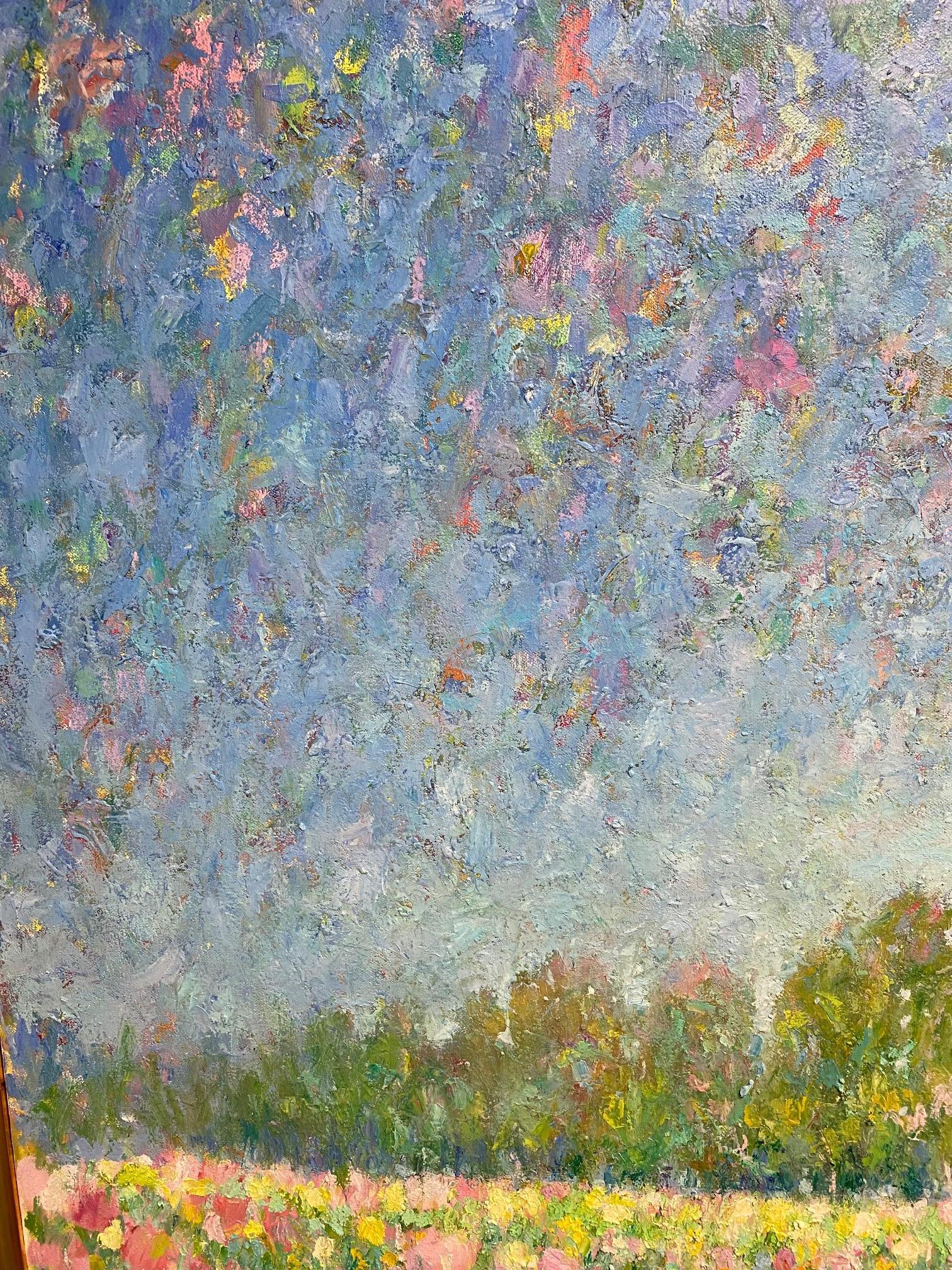 Reflections in the Sky, paysage expressionniste abstrait original 30x40 en vente 2