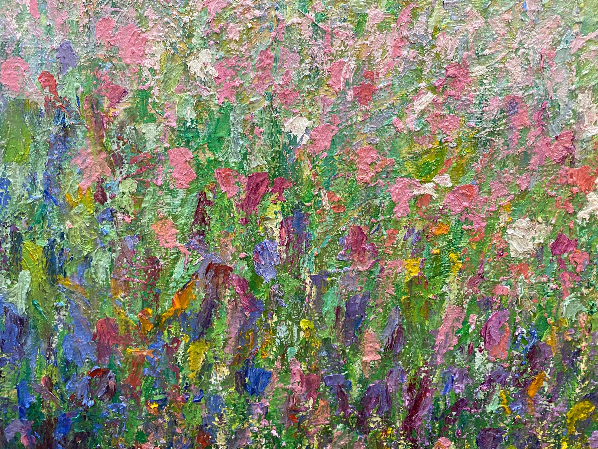 Spring Flowers, original 24x30 impressionist floral landscape 2