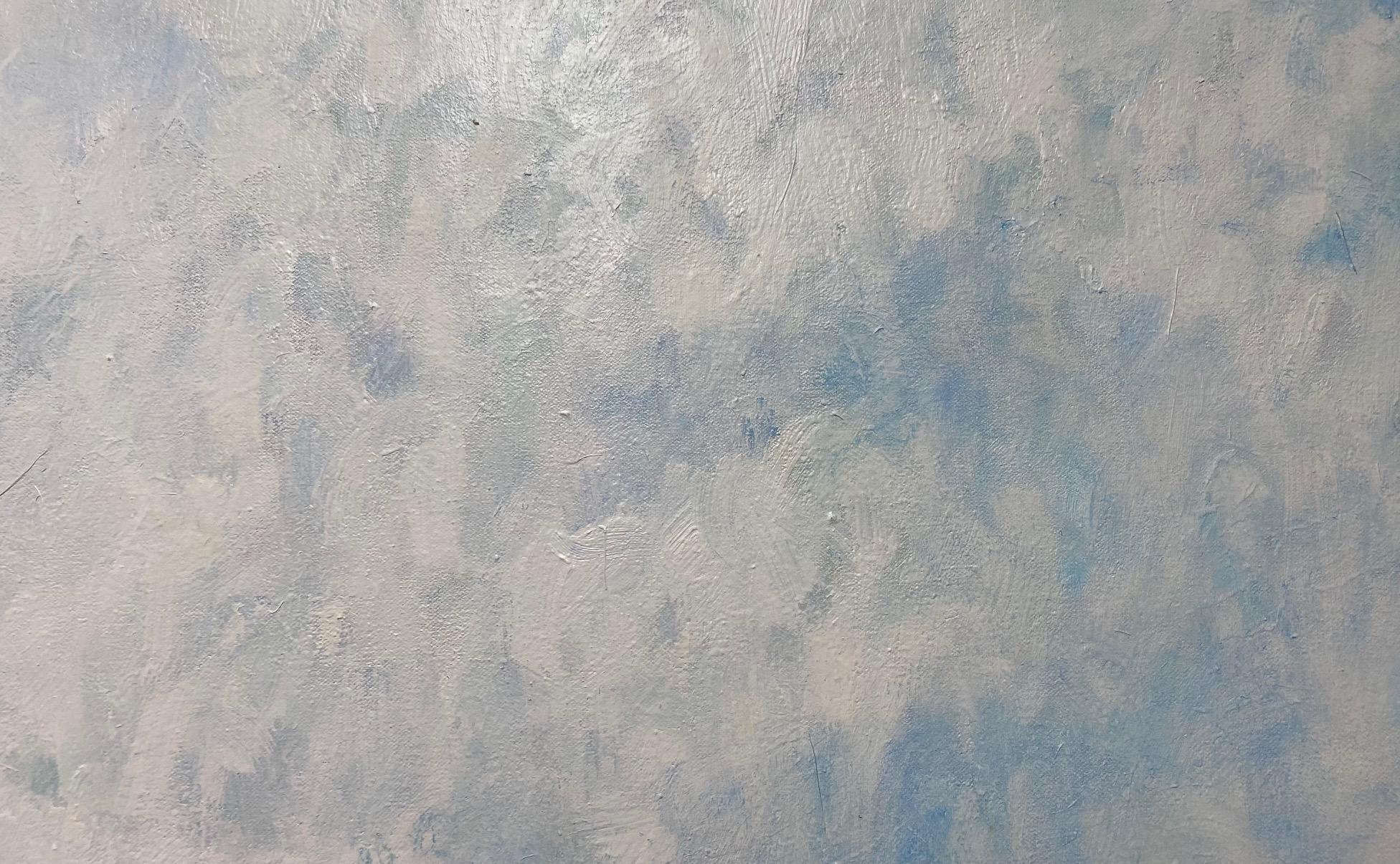Tulipani dal cielo, paesaggio floreale espressionista contemporaneo originale 40x30 in vendita 1