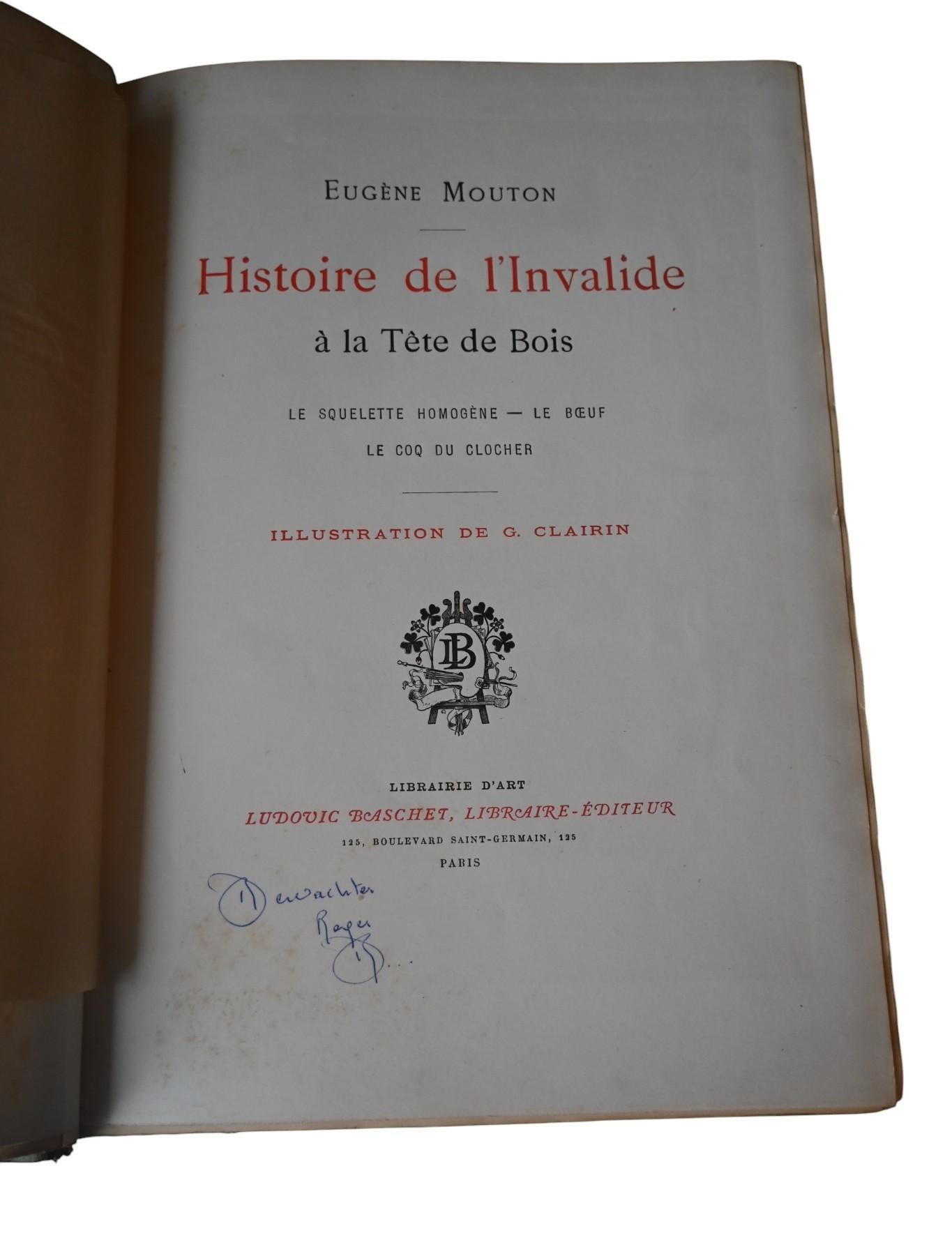 Paper Eugène Mouton (mérinos) – History Of The Invalid At The Wooden Head For Sale