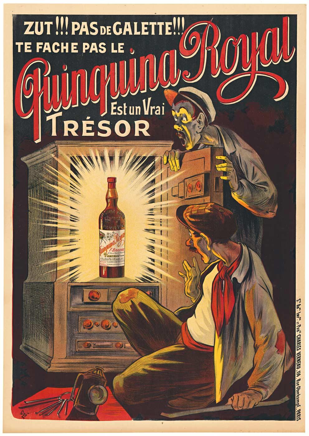 Original Quinquina Royal Est un vrai trésor vintage liquor poster  c.1902