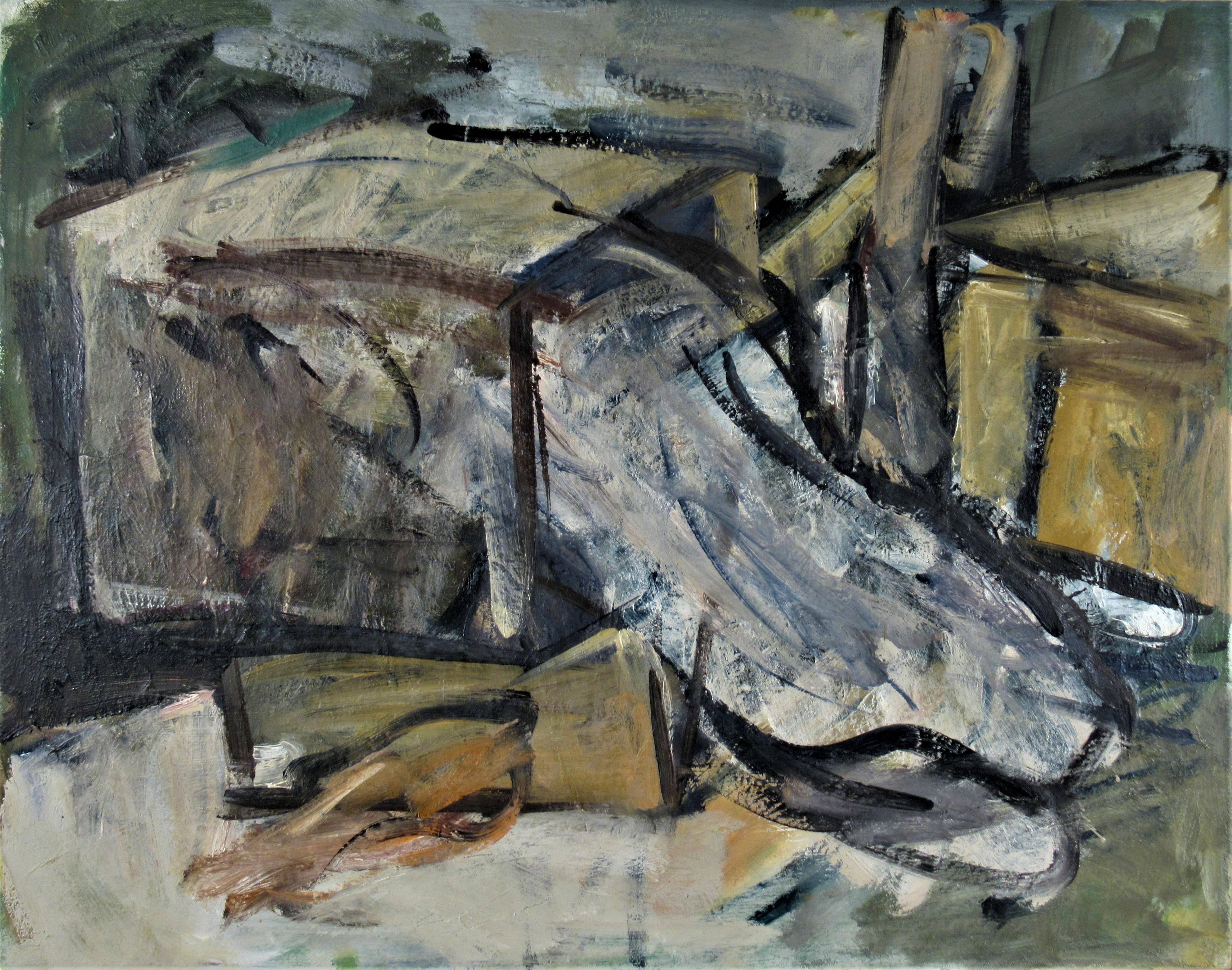 Scatole, Natura morta - Painting di Eugene Pizzuto