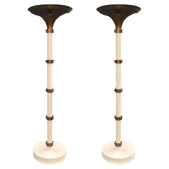 Eugène Printz Inspired Pair of Floor Lamps 1970 by Maison Roméo, Paris