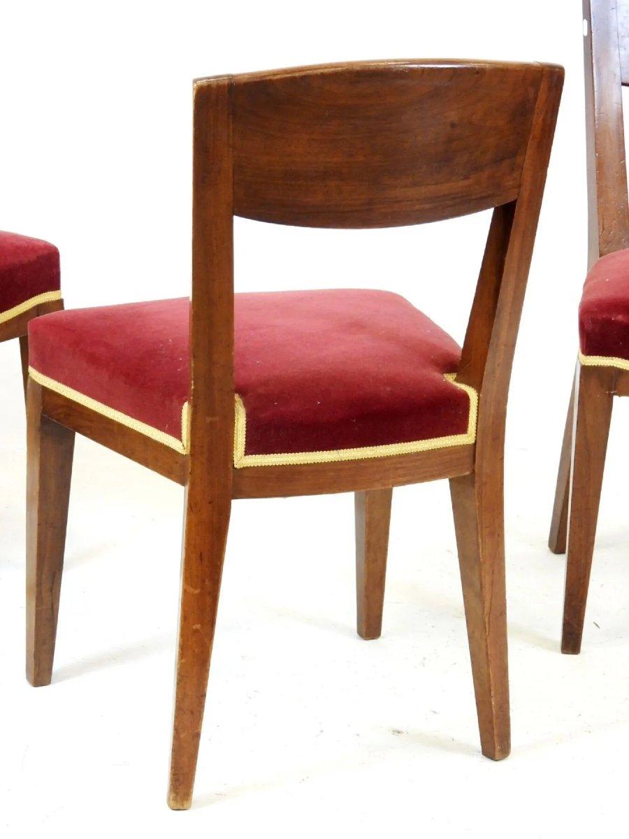 Eugène Printz, Set di 4 sedie Art Deco in ciliegio Circa 1940 in vendita 2