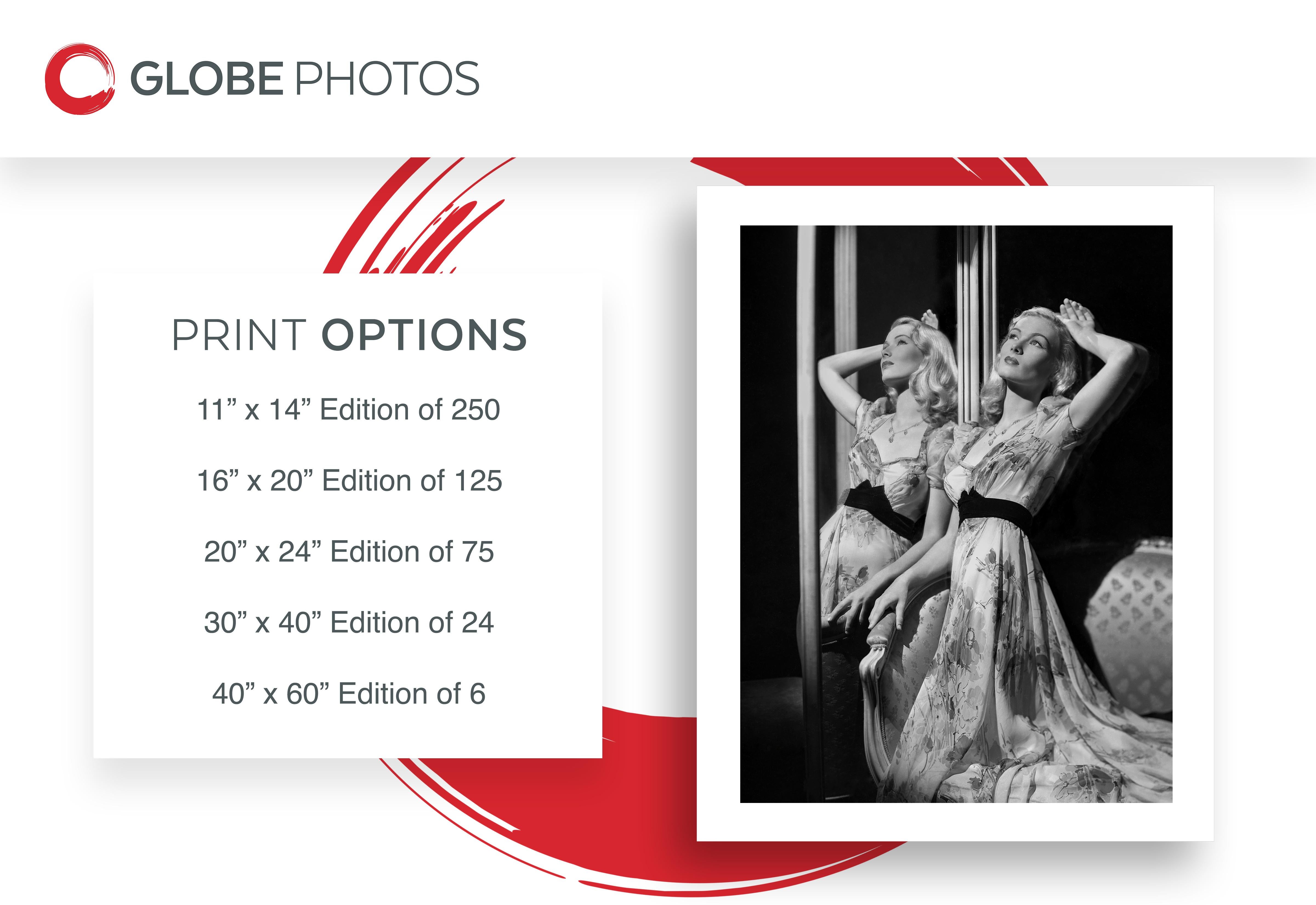 Veronica Lake: Glamour in Spiegeln – Photograph von Eugene Robert Richee