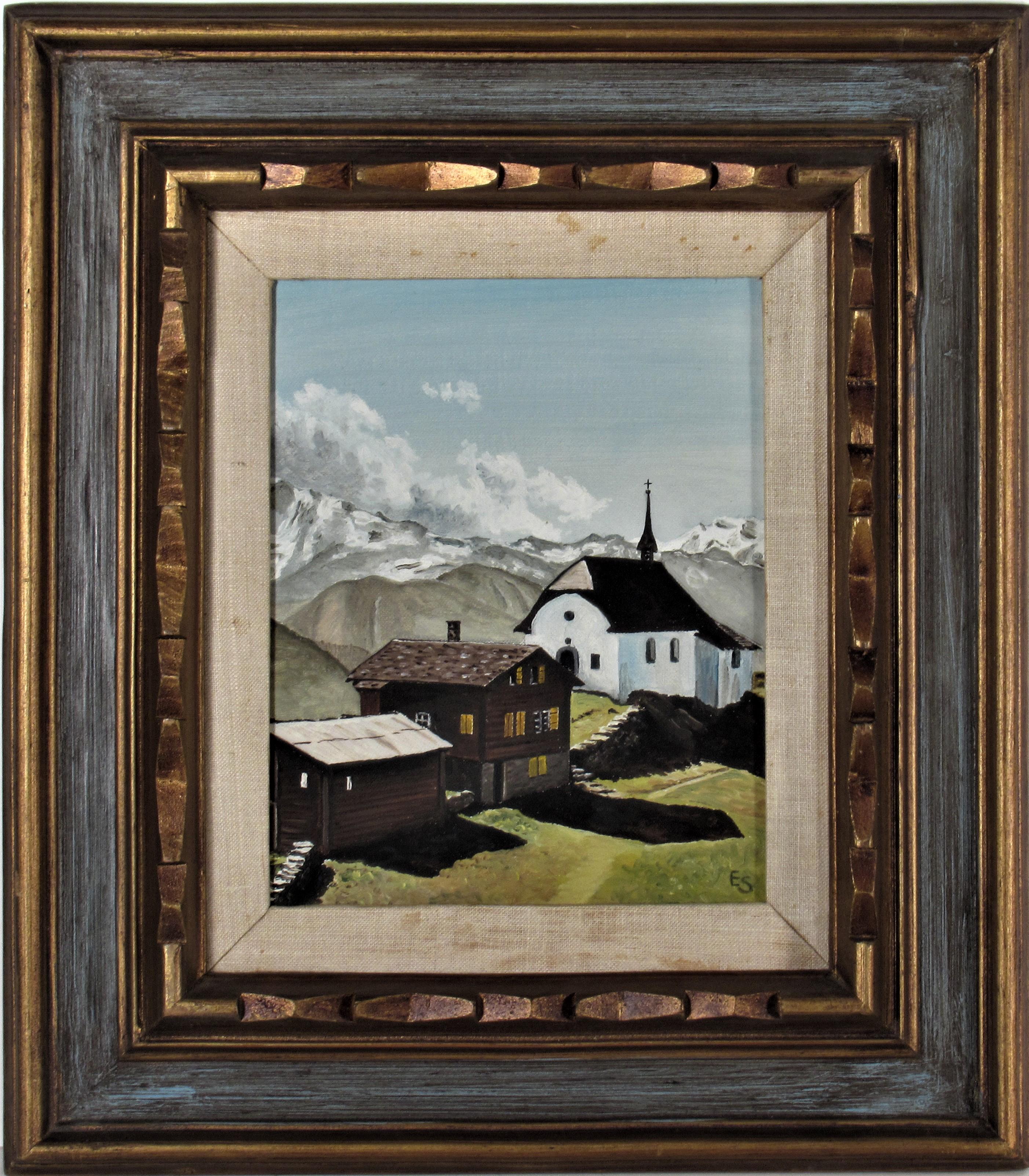 Eugene Schmidt Landscape Painting - Bettmeralp, Valois, Switzerland