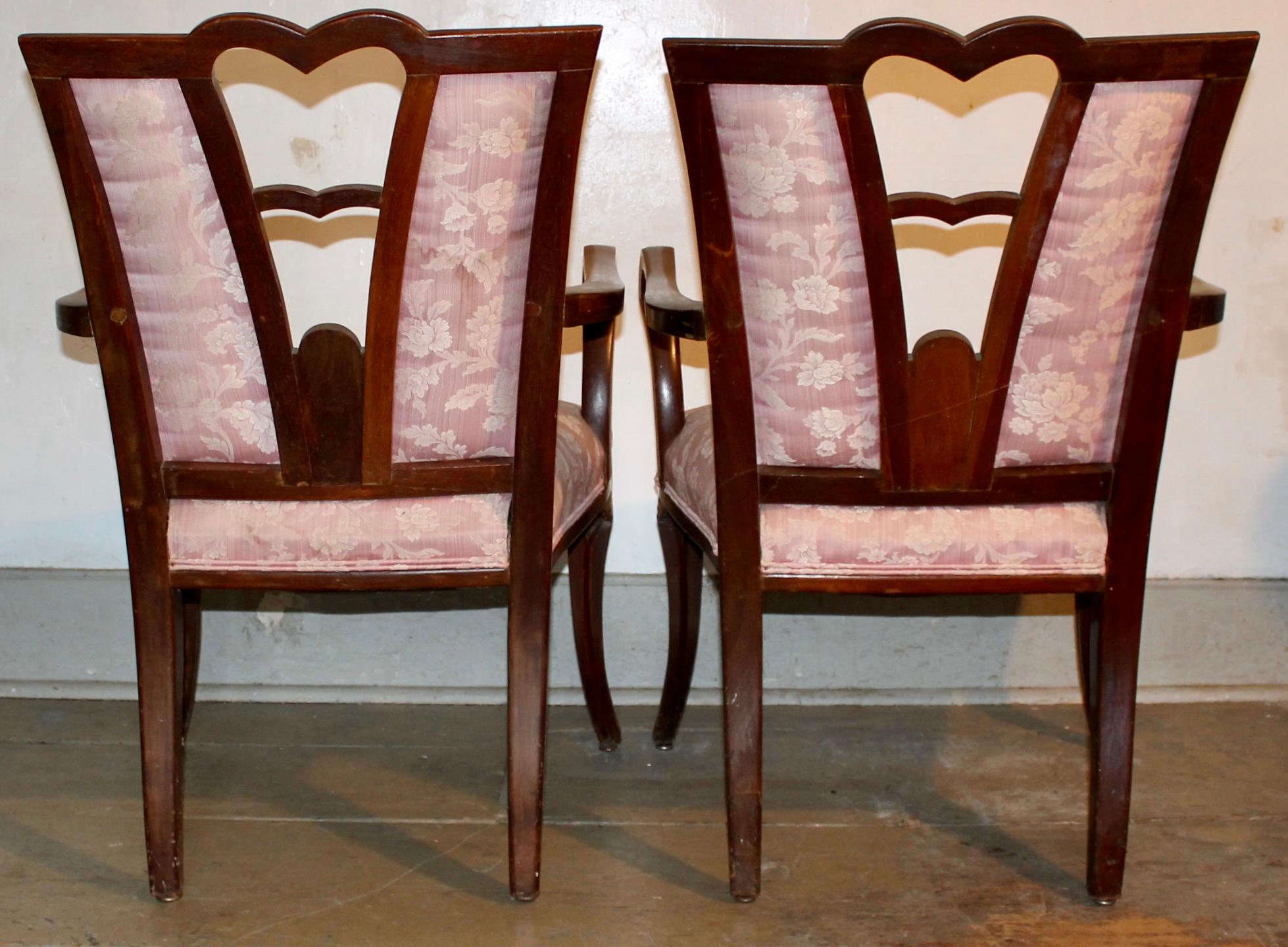 American Eugene Schoen Pair Armchairs by Schmieg Hungate and Kotzian c.1929 For Sale
