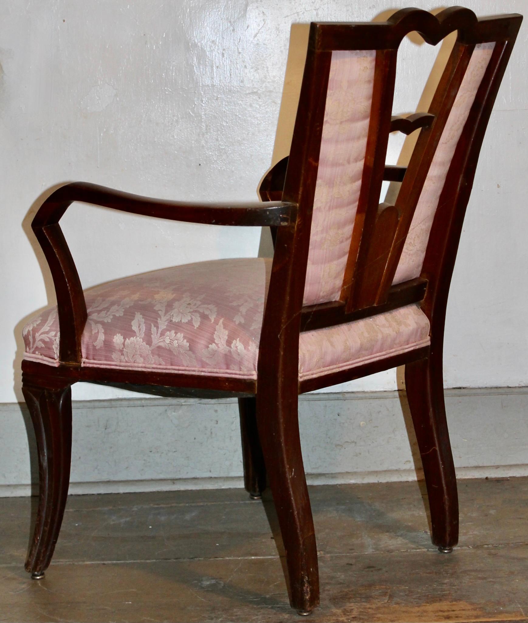 Mahogany Eugene Schoen Pair Armchairs by Schmieg Hungate and Kotzian c.1929 For Sale