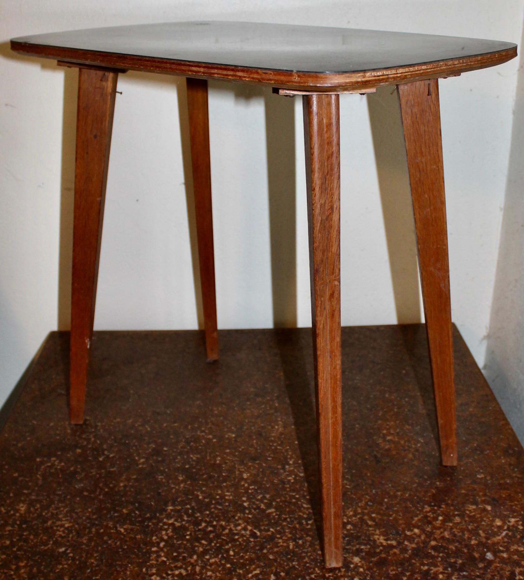 Machine Age Eugene Schoen Small Side Table For Sale