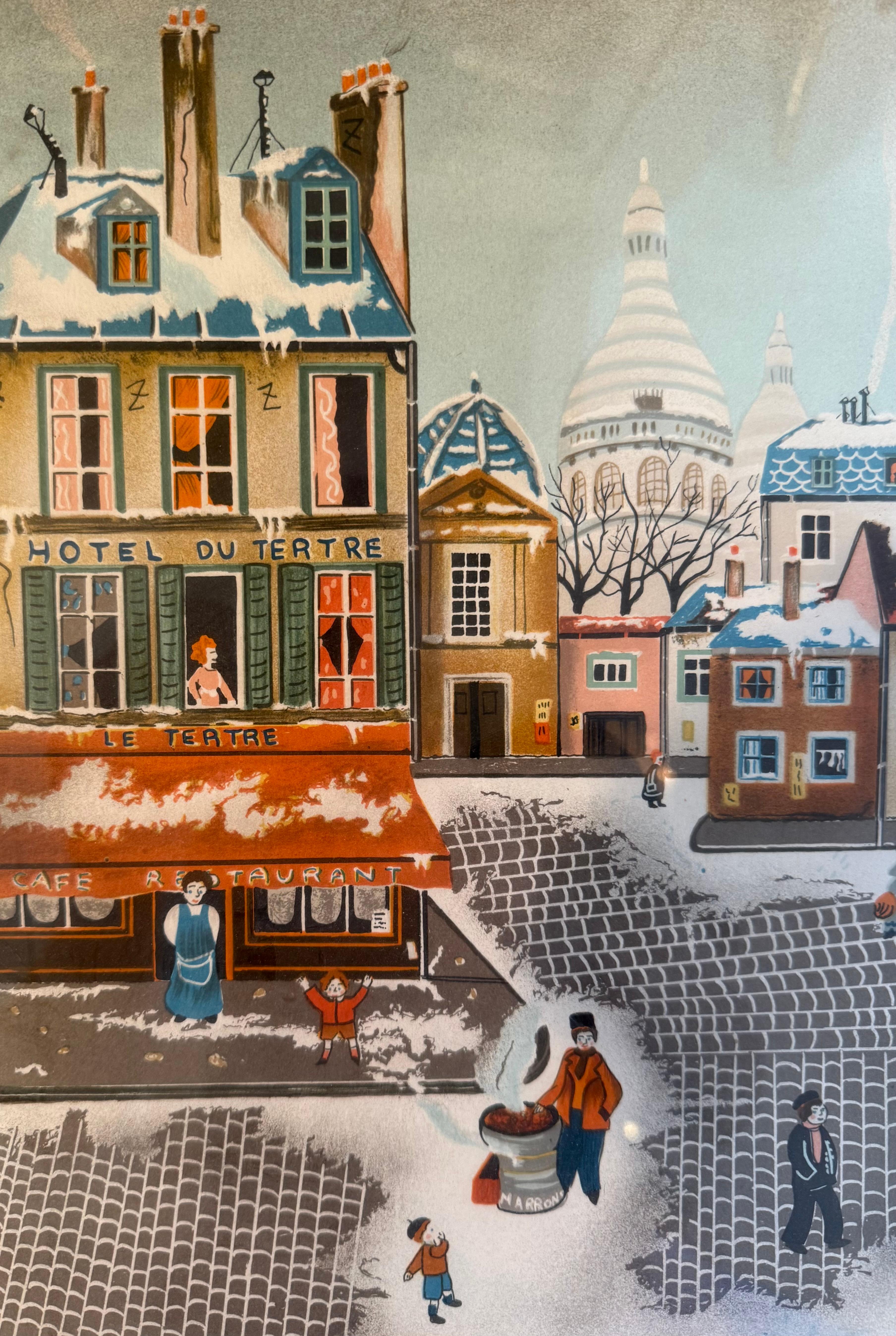 Eugene Valentin Signed Lithograph Print In Good Condition For Sale In Pasadena, CA