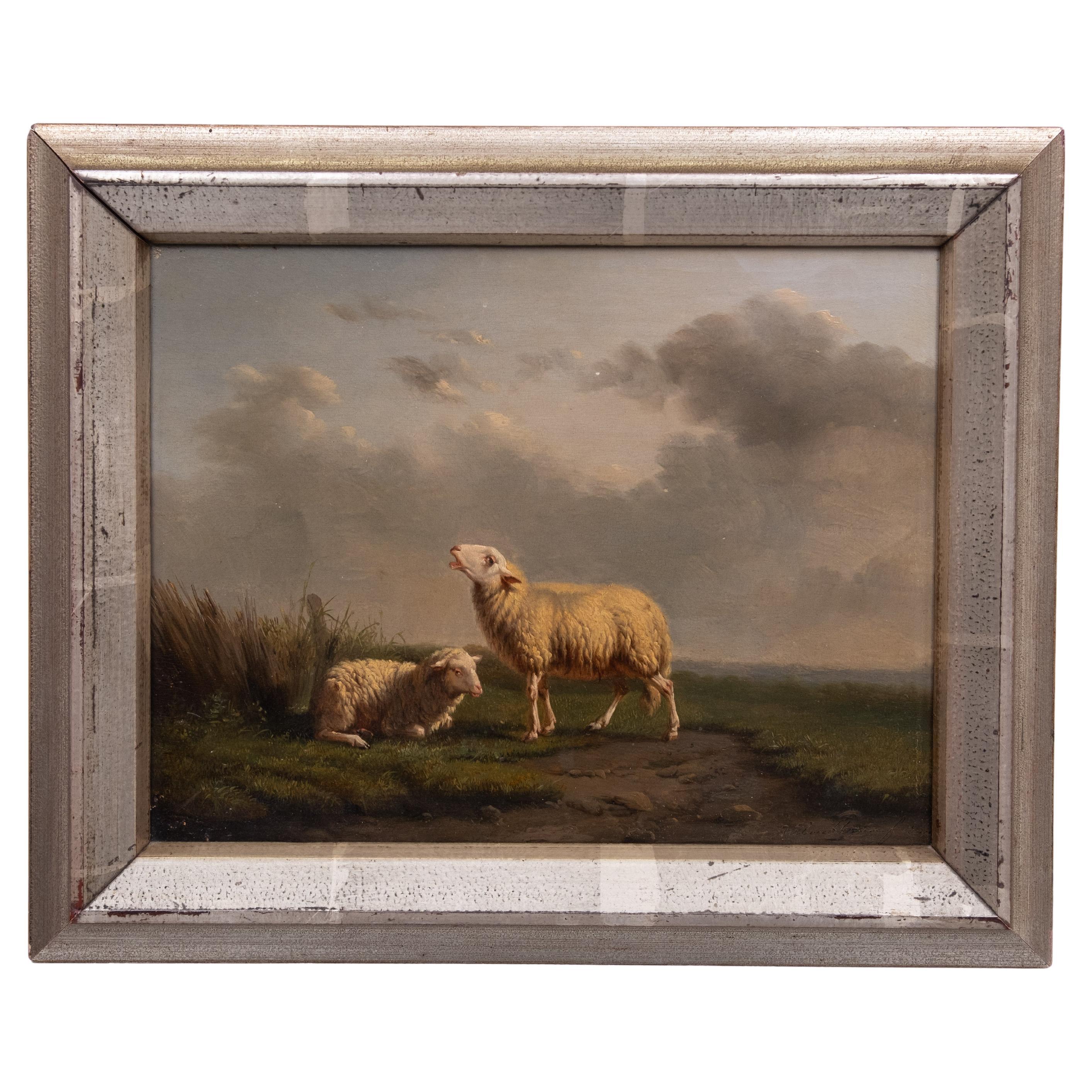 Eugène Verboeckhoven  Oil on Panel   1844