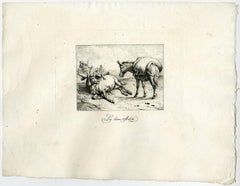 Les deux mulets - The two donkeys.